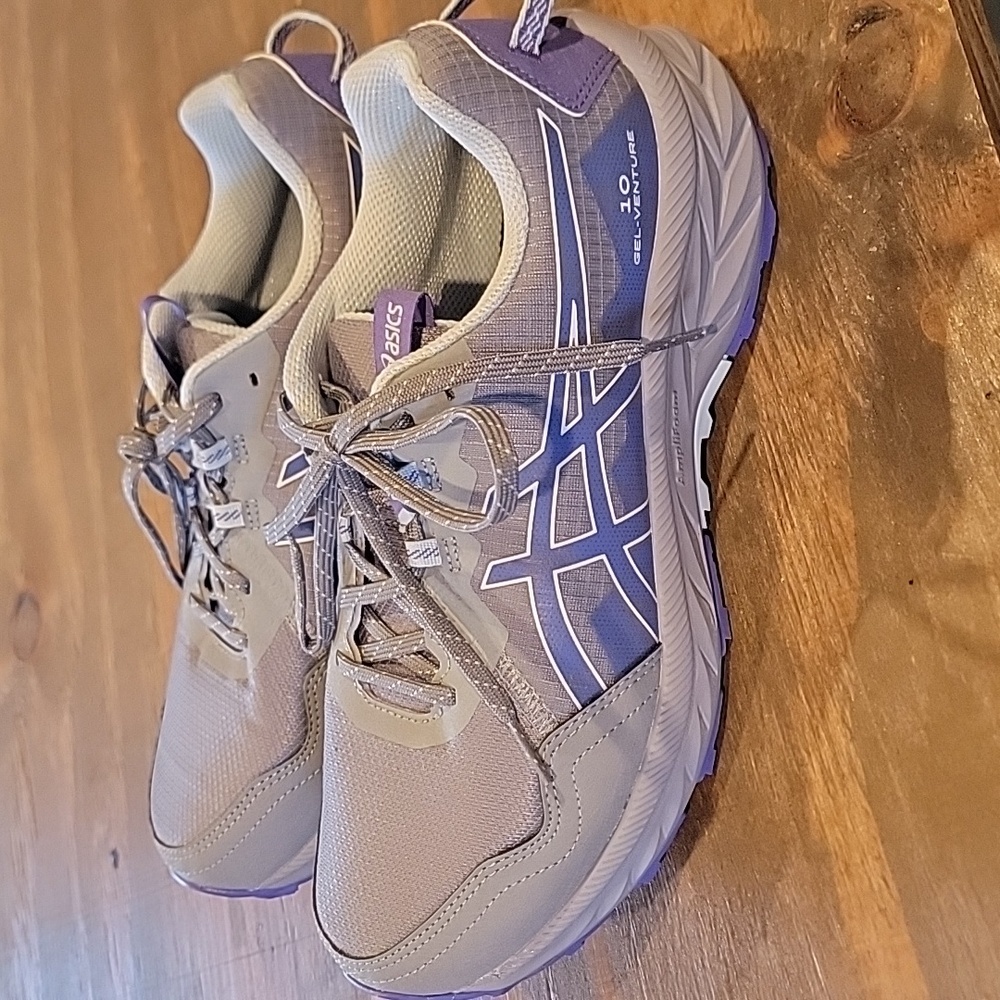 ASICS GEL-Venture 10 Women's Trail Running Shoes - Gray/Purple - Picture 2 of 8